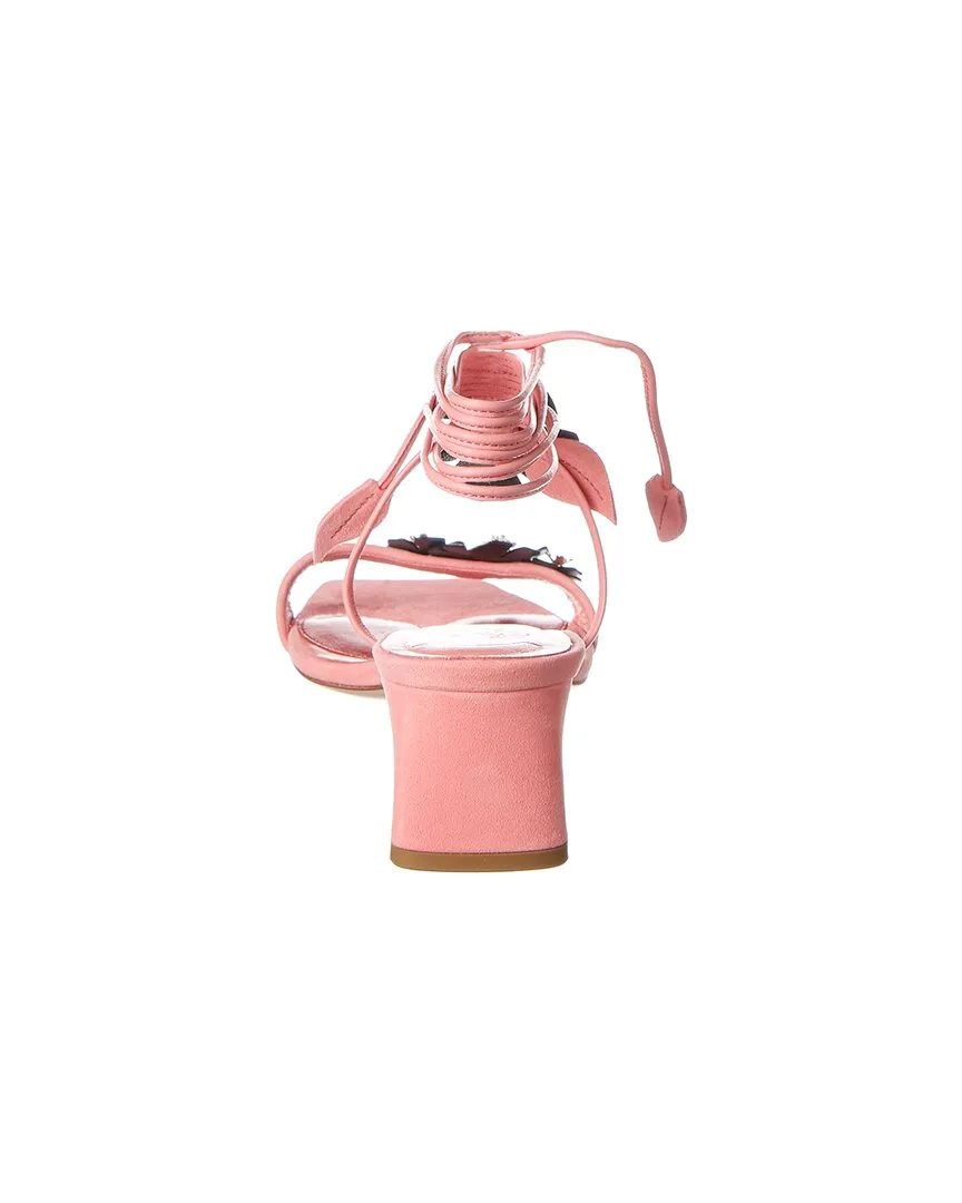 Roger Vivier Vivier Blossom Suede Sandal