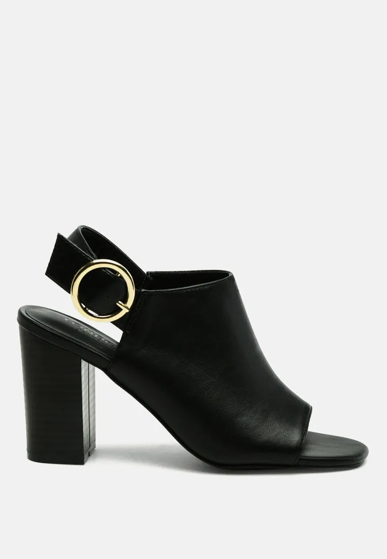 roisin block heeled sling back sandals