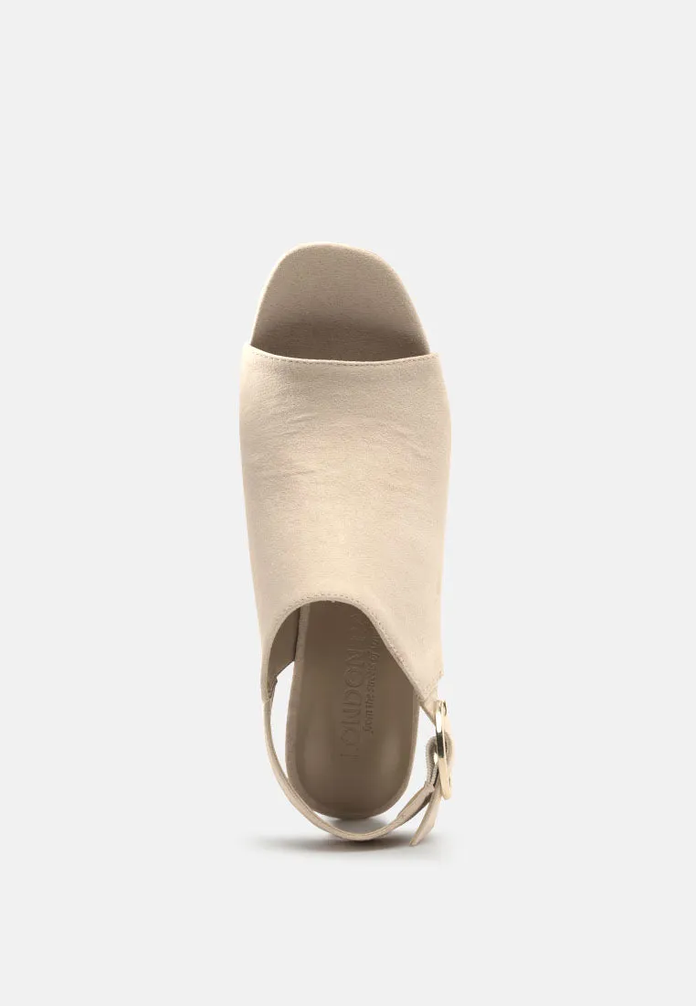 roisin block heeled sling back sandals