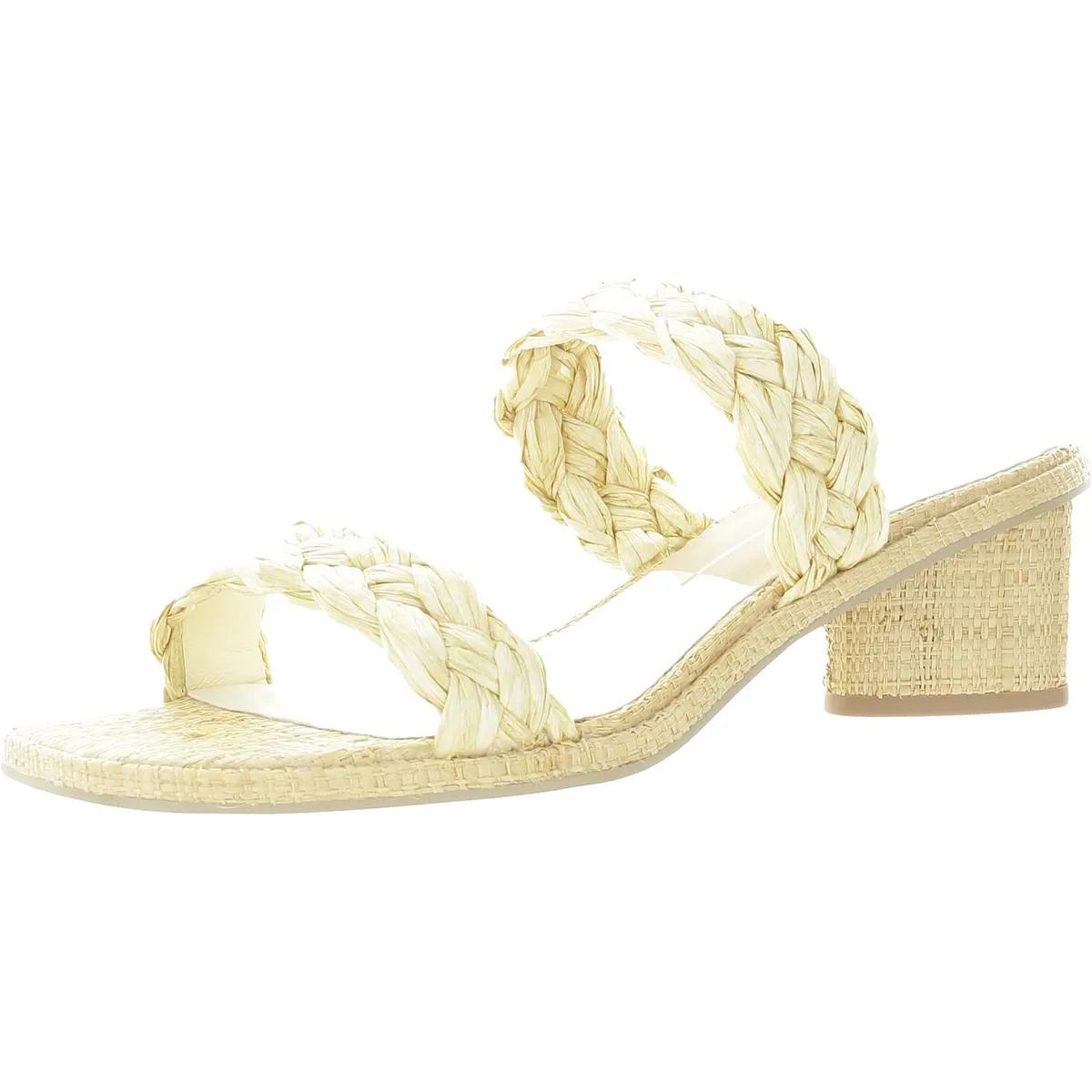 Ronin Womens Patent Leather Square Toe Mule Sandals