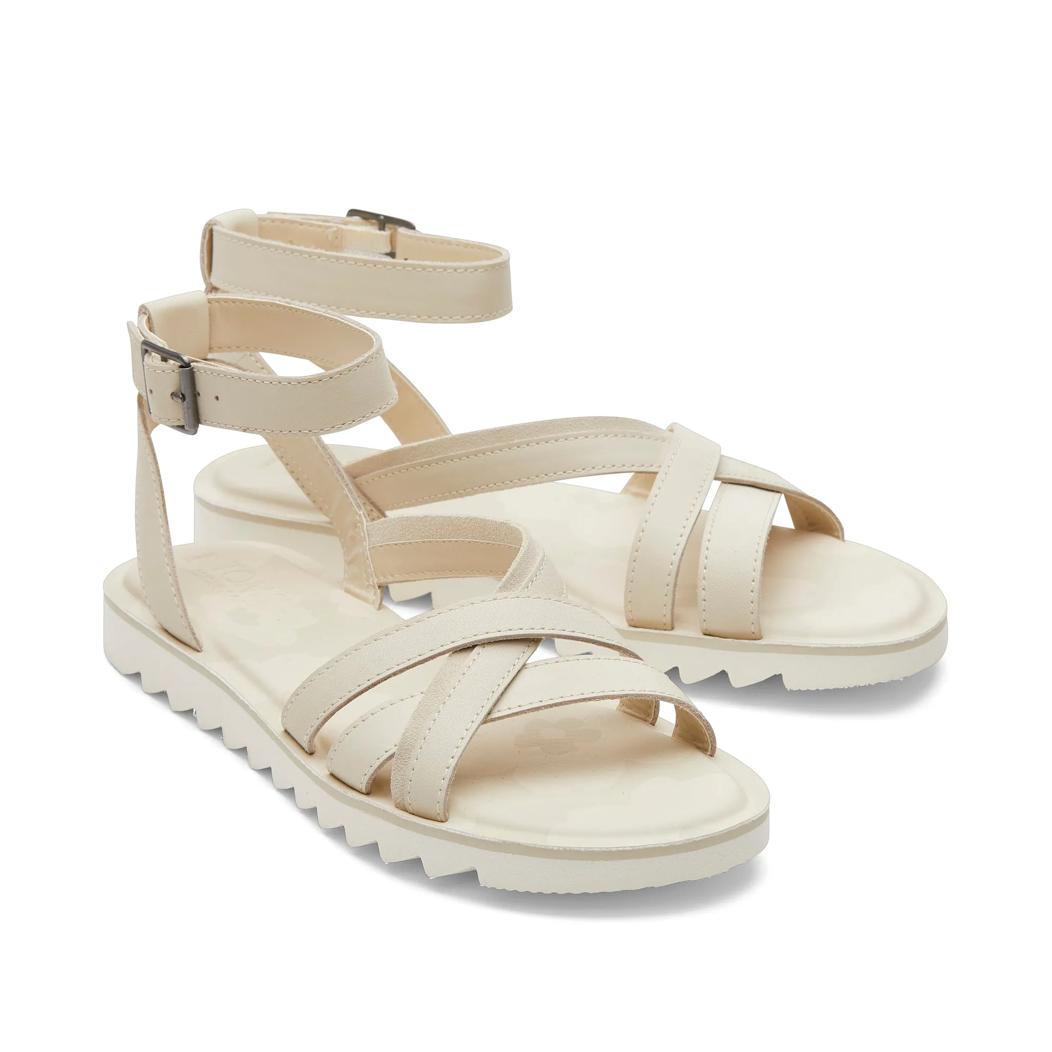 Rory Cream Leather Sandal