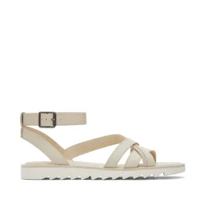 Rory Cream Leather Sandal