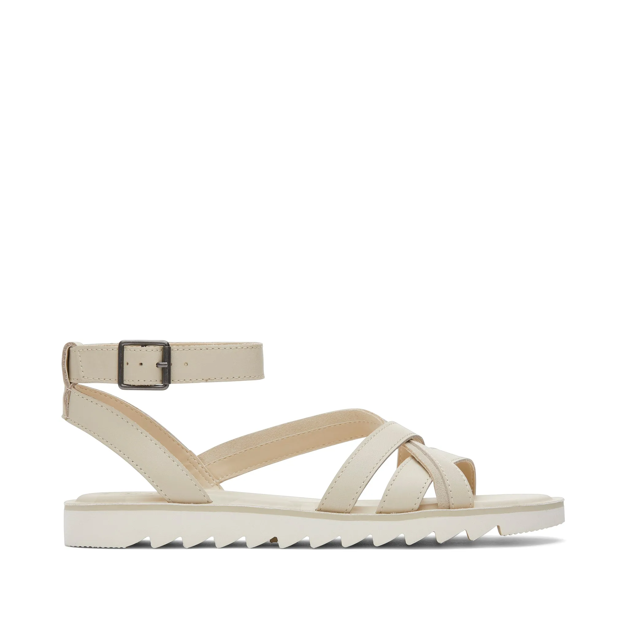 Rory Cream Leather Sandal