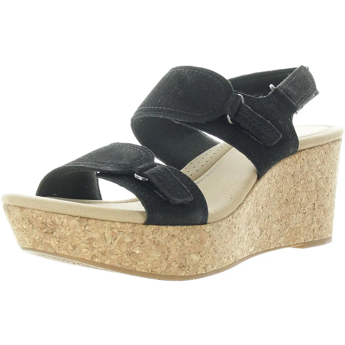 Rose Lane Womens Suede Wedge Sandals