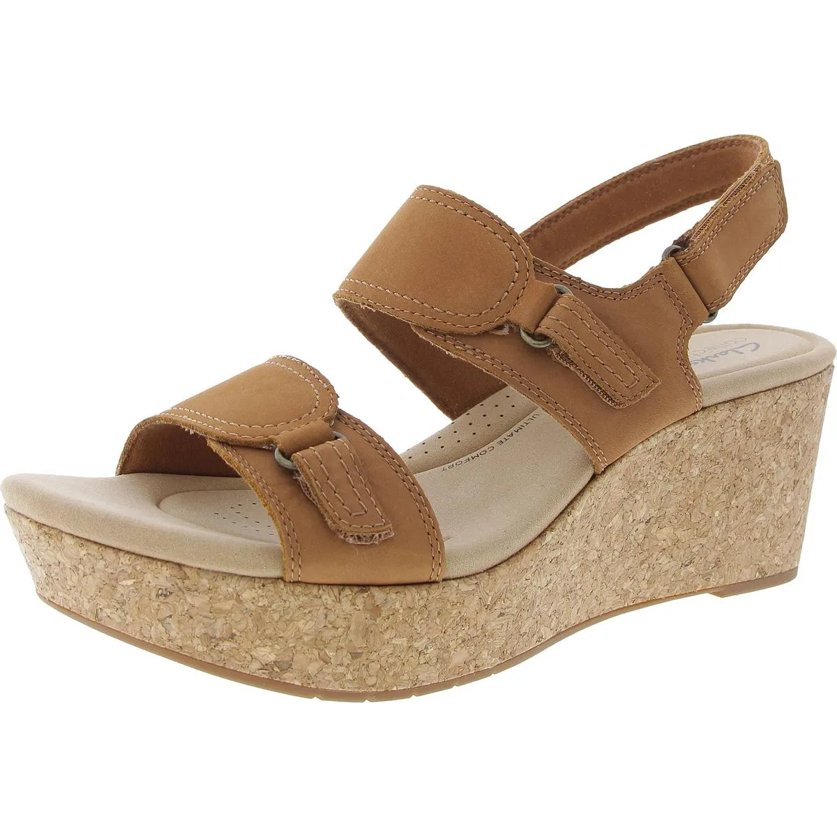 Rose Lane Womens Suede Wedge Sandals