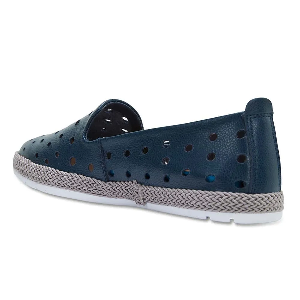 Roslyn Loafer in Navy Leather