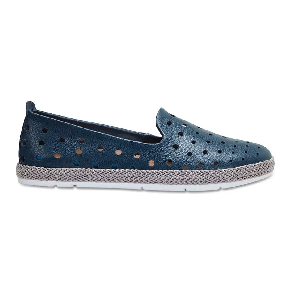 Roslyn Loafer in Navy Leather