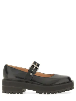 Rounded Toe Leather Sandals
