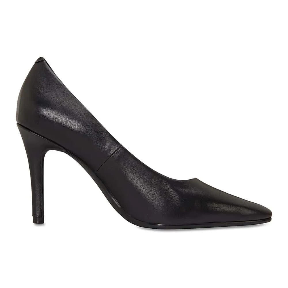 Sally Heel in Black Leather