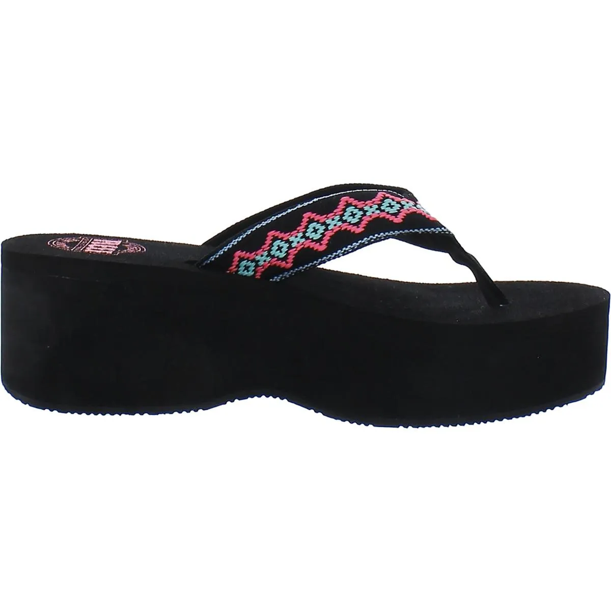 Sandy Hi Womens Open Toe Slip On Platform Sandals