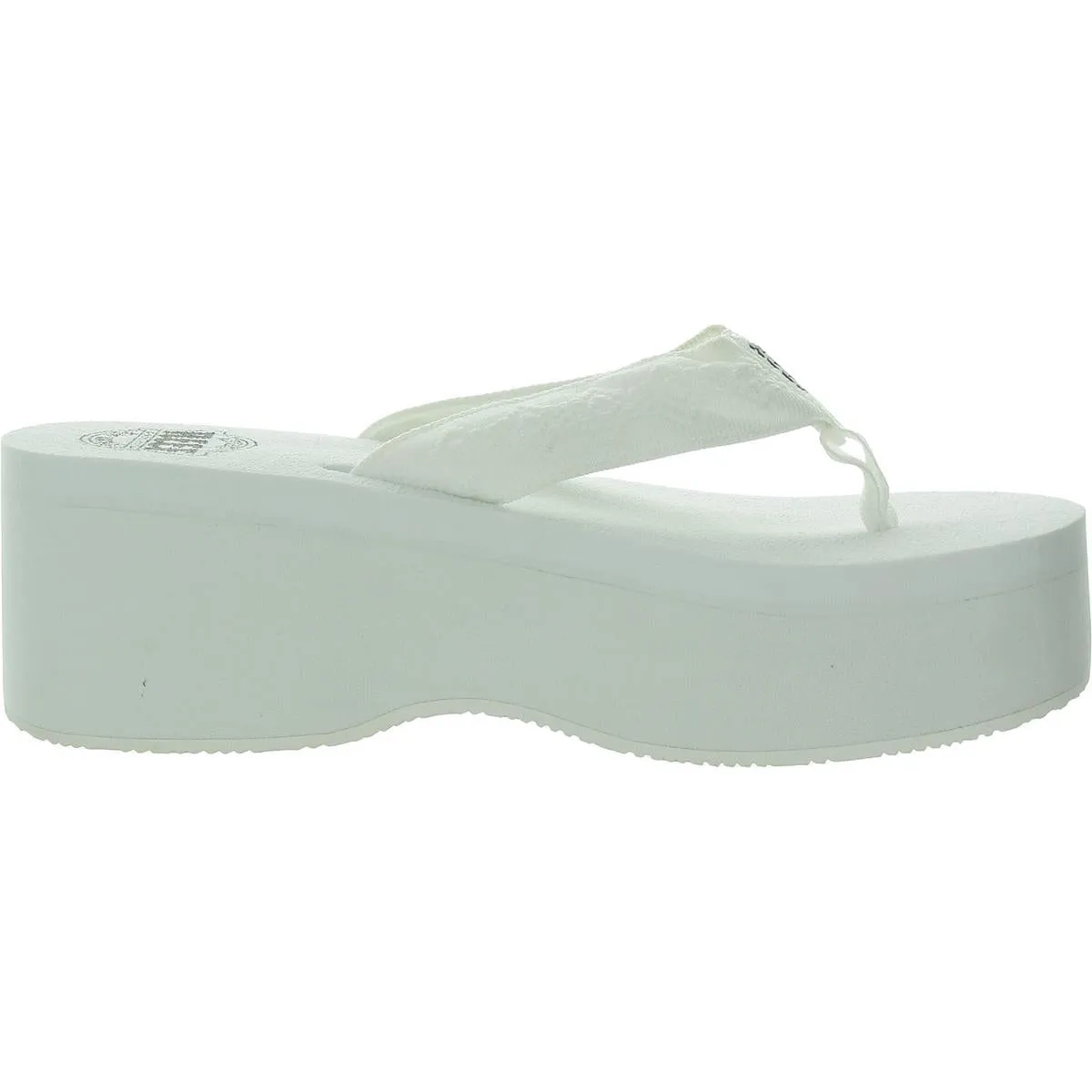 Sandy Hi Womens Open Toe Slip On Platform Sandals