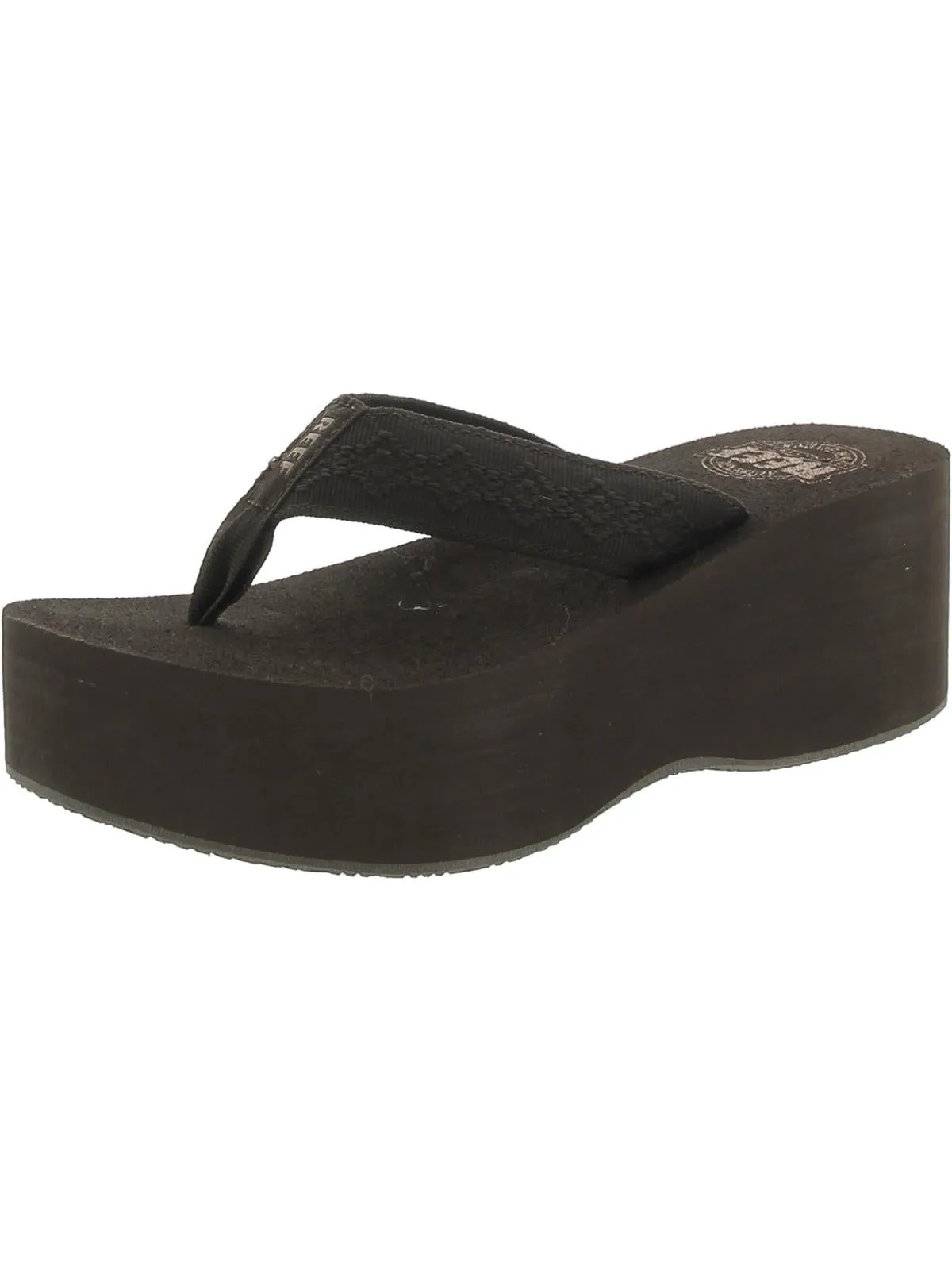 Sandy Hi Womens Open Toe Slip On Platform Sandals