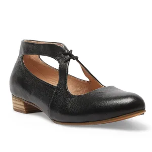 Sasha Heel in Black Leather