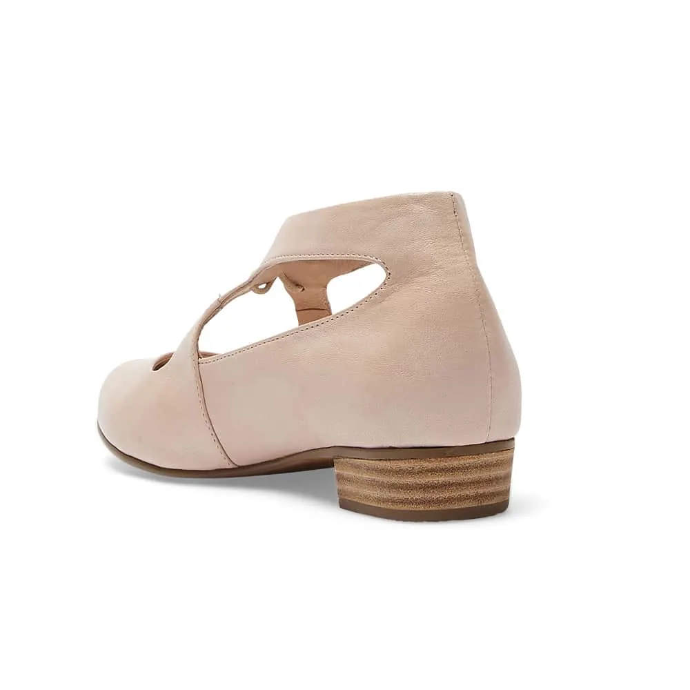 Sasha Heel in Blush Leather