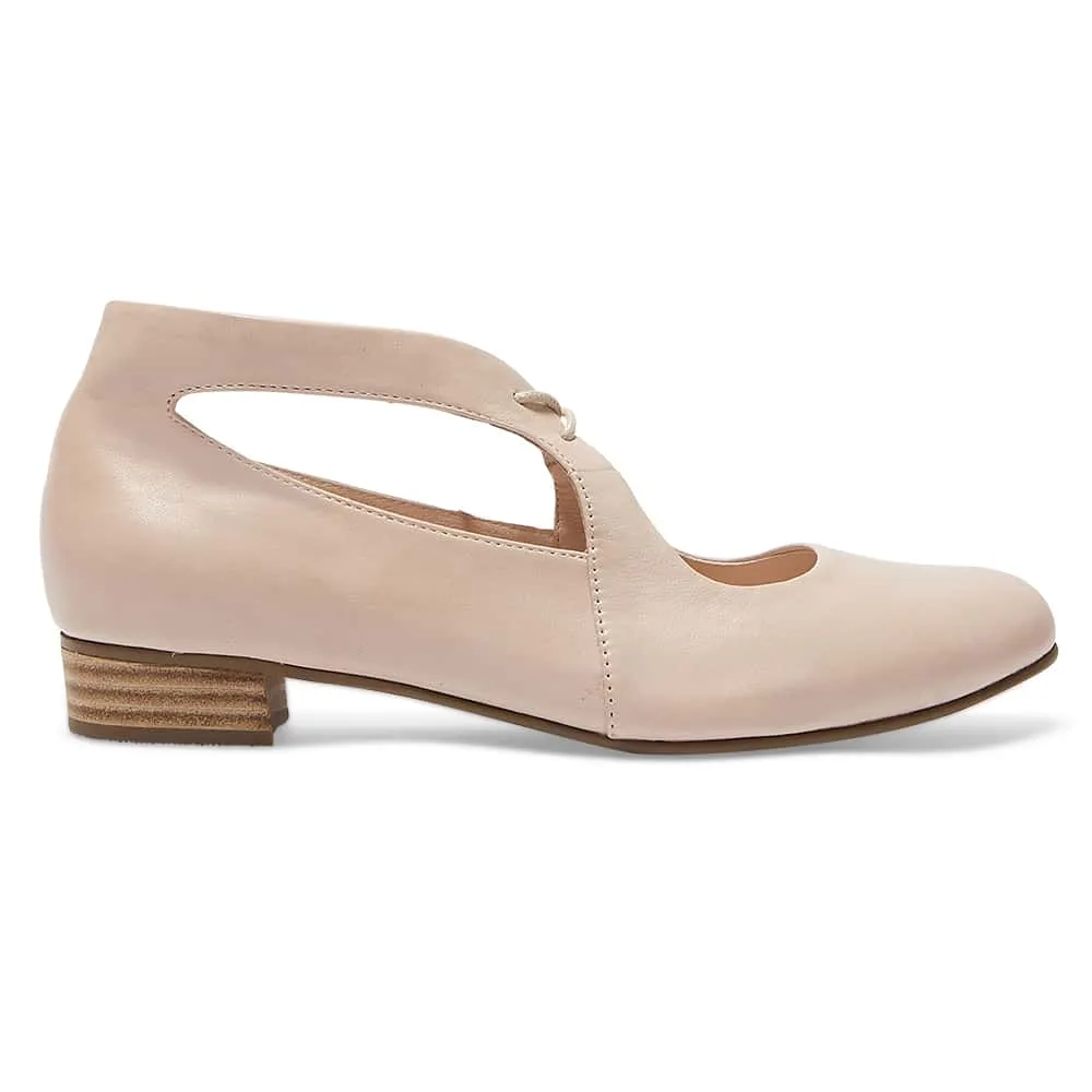Sasha Heel in Blush Leather