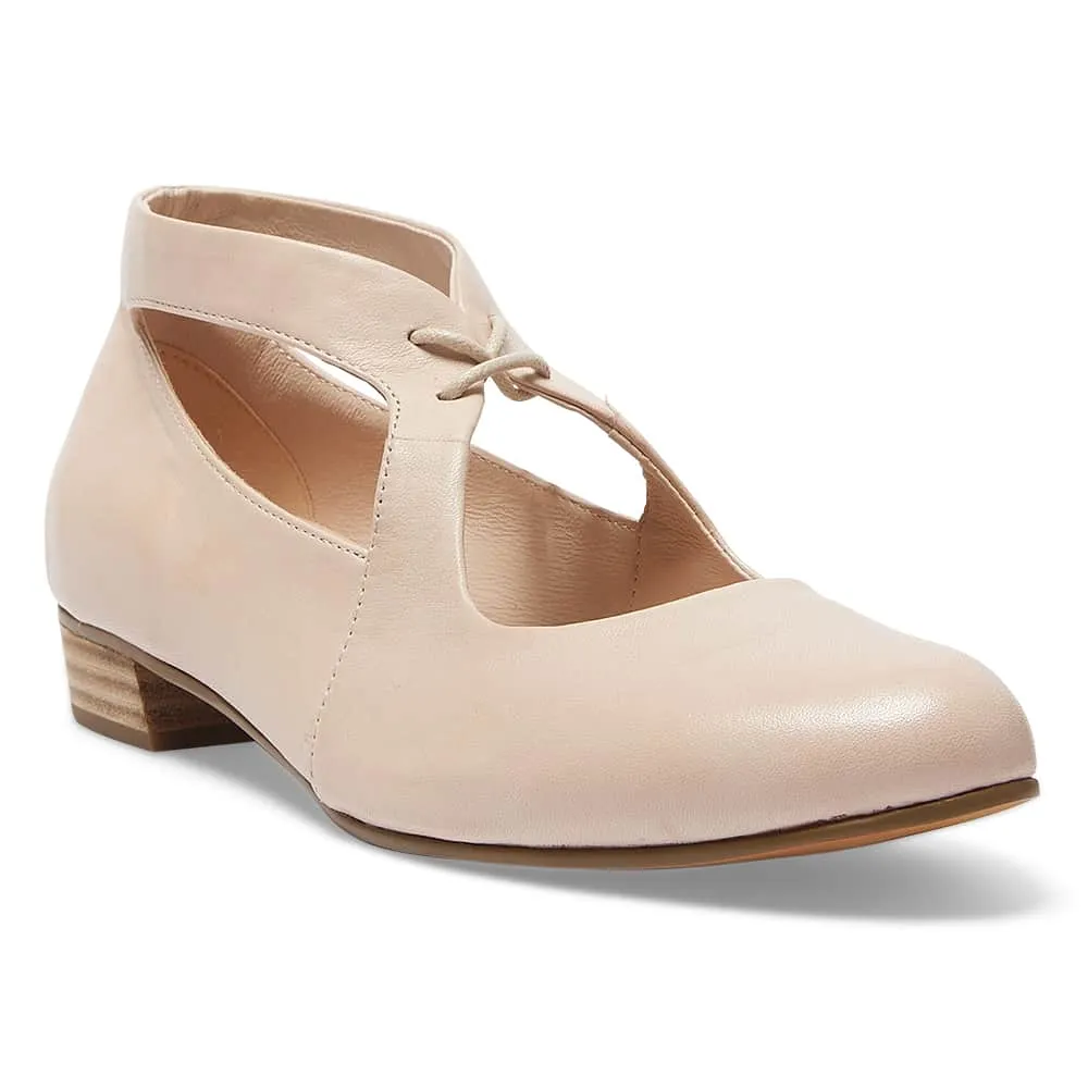 Sasha Heel in Blush Leather