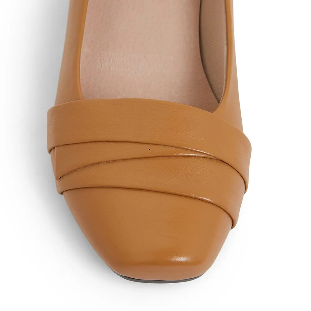 Saturn Heel in Tan Leather