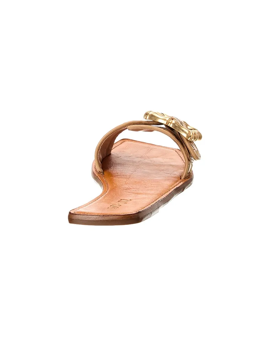 Schutz Enola Woven Leather Flat