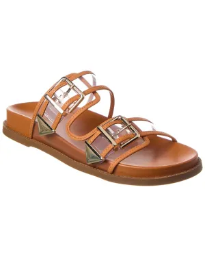 Schutz Naomi Vinyl Leather Flat