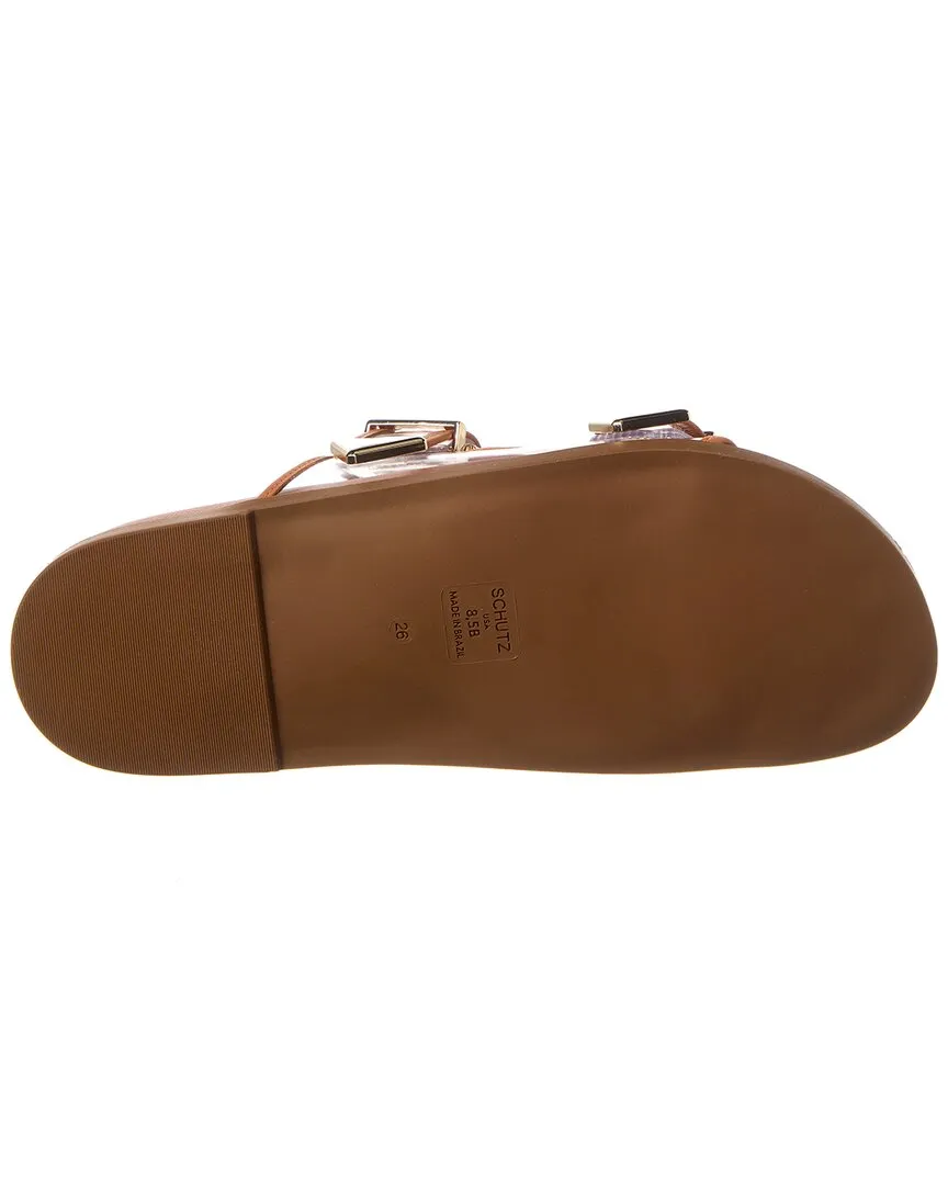 Schutz Naomi Vinyl Leather Flat