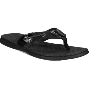 Seafish Womens Leather Slip On Thong Sandals