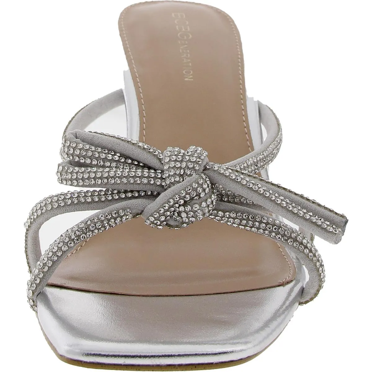 Selma Womens Rhinestone Manmade Slide