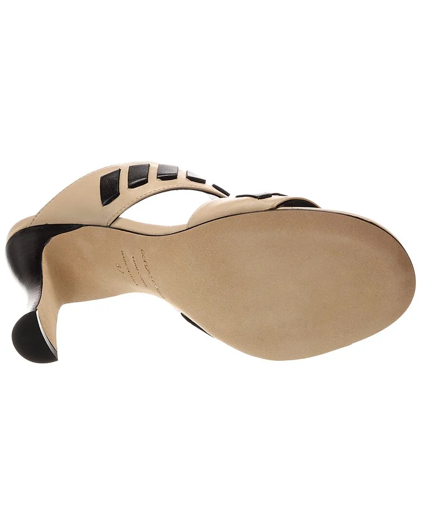 Sergio Rossi SR Tideup Leather Sandal