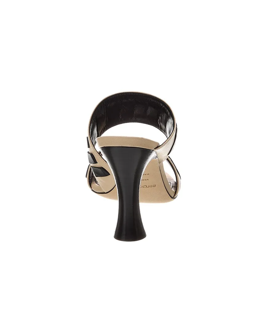 Sergio Rossi SR Tideup Leather Sandal