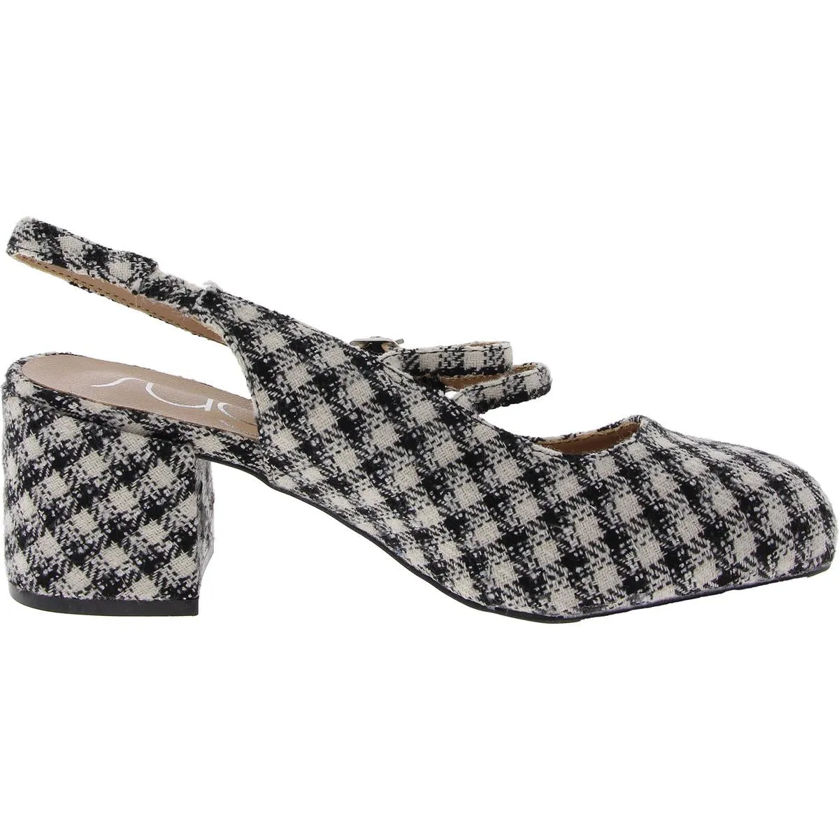 SGRGIANNI Womens Criss-Cross Manmade Slingback Heels
