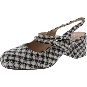 SGRGIANNI Womens Criss-Cross Manmade Slingback Heels