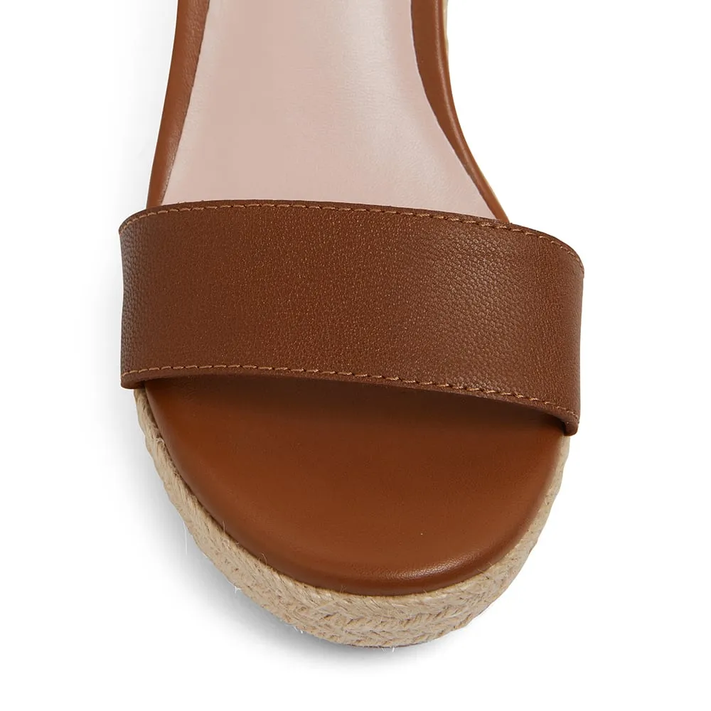 Shadow Espadrille in Tan Leather
