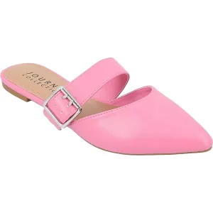 Shaella Womens Buckle Man Made Mules