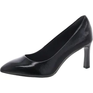 Sheehan Womens Patent Leather Slip-On Dress Heels