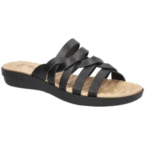 Sheri Womens Slip On Open Toe Slide Sandals