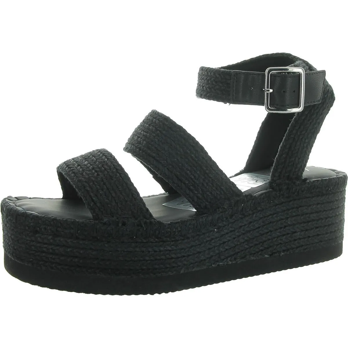 Showstopr Womens Woven Slingback Platform Sandals