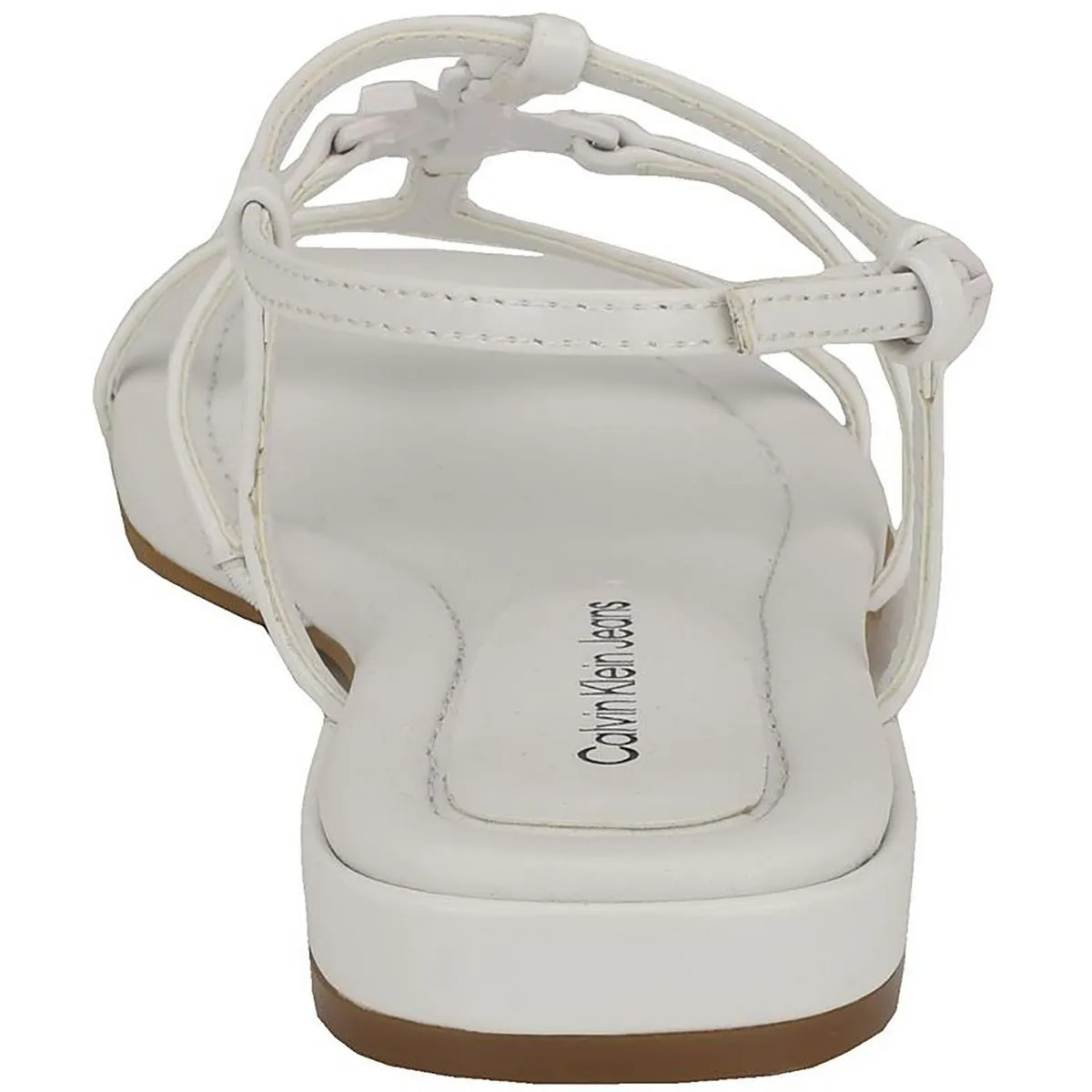 Sindy Womens Faux Leather Flat T-Strap Sandals