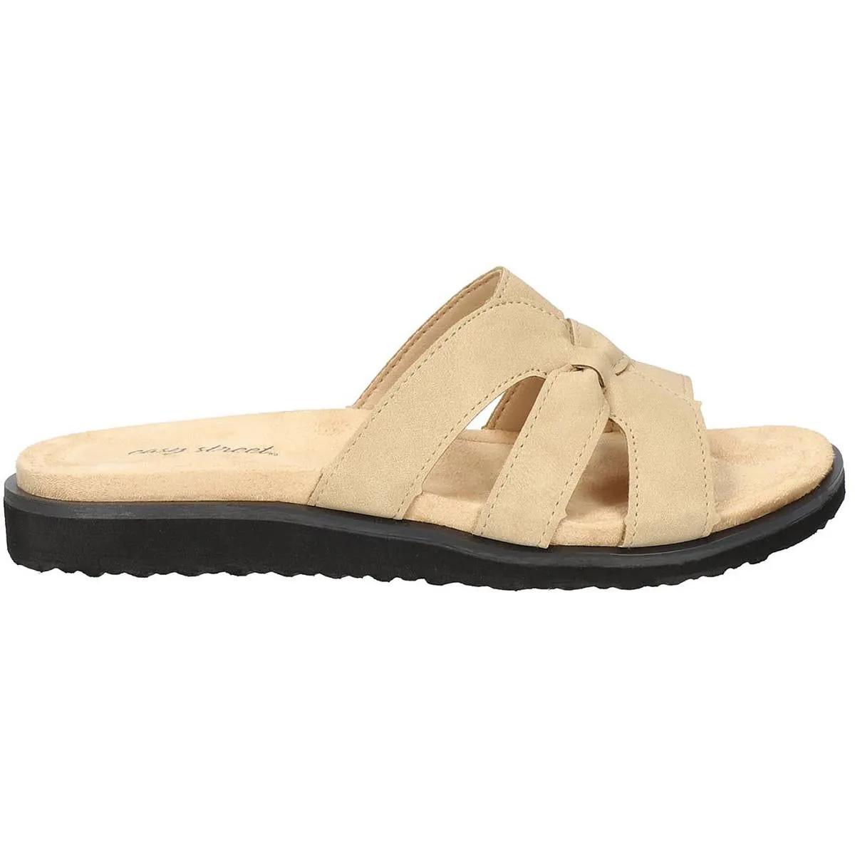 Skai Womens Faux Suede Slip On Slide Sandals