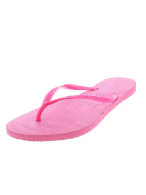 Slim Womens Textured Thong Flip-Flops