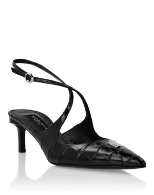 Slingbacks Crossing Crocco Print