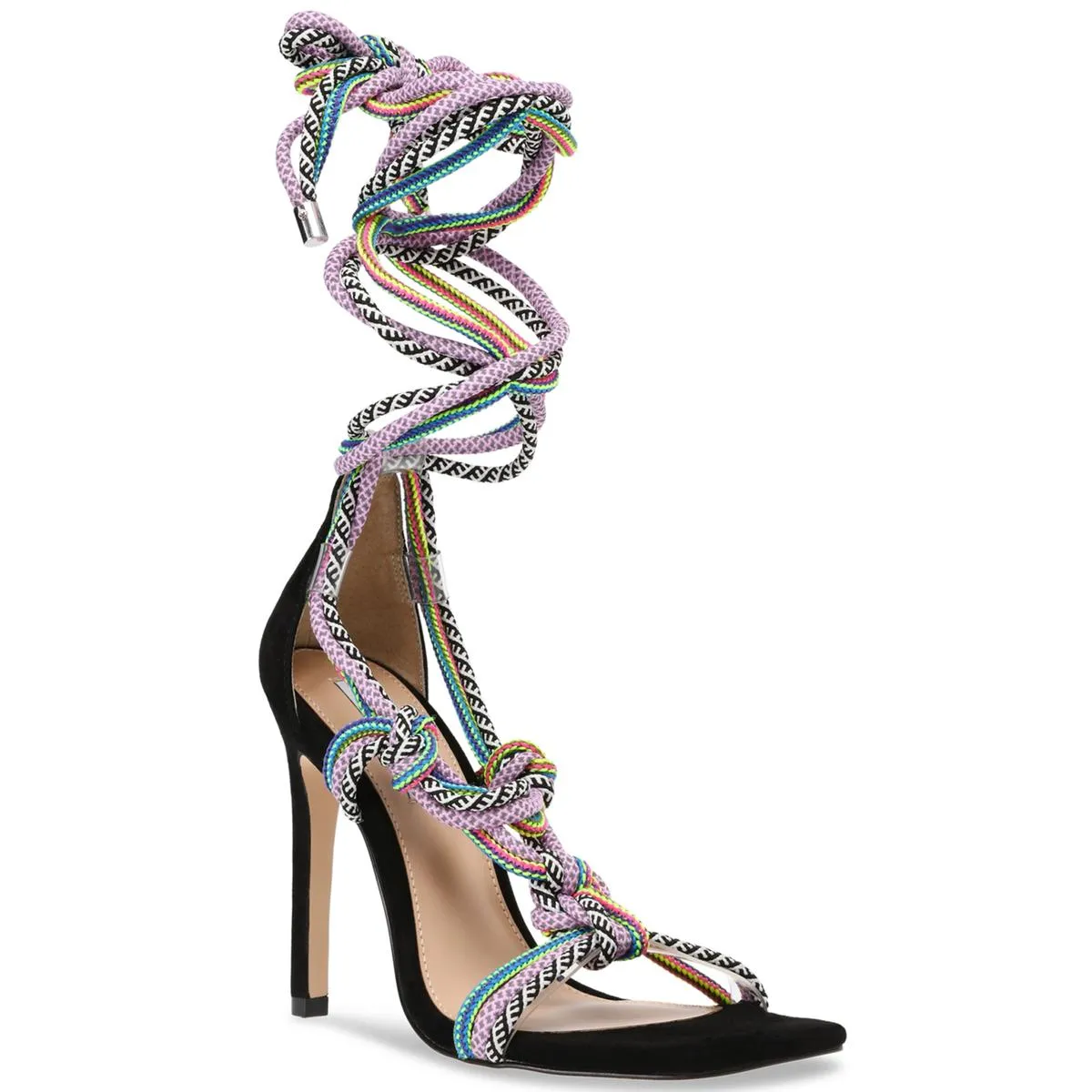 Slit Tie Up Womens Suede Evening Gladiator Sandals