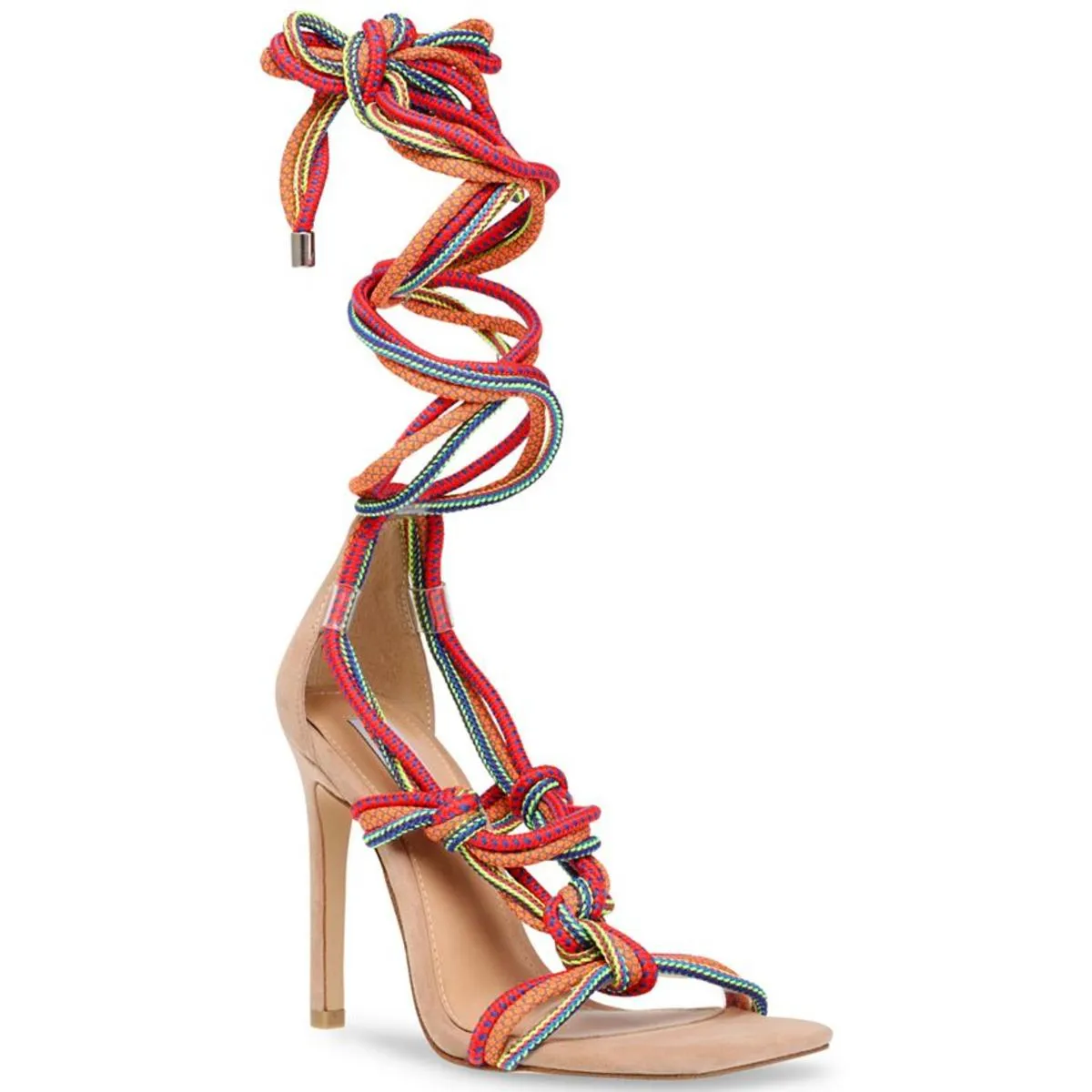 Slit Tie Up Womens Suede Evening Gladiator Sandals