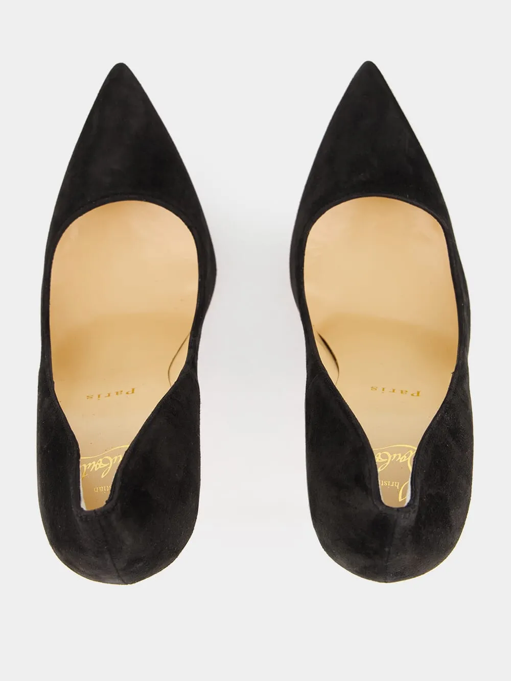 So Kate 120 Black Veau Velours Pumps