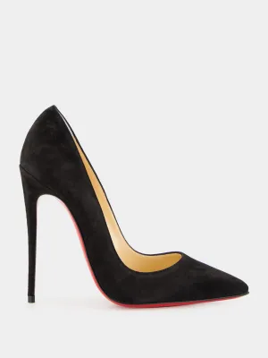 So Kate 120 Black Veau Velours Pumps