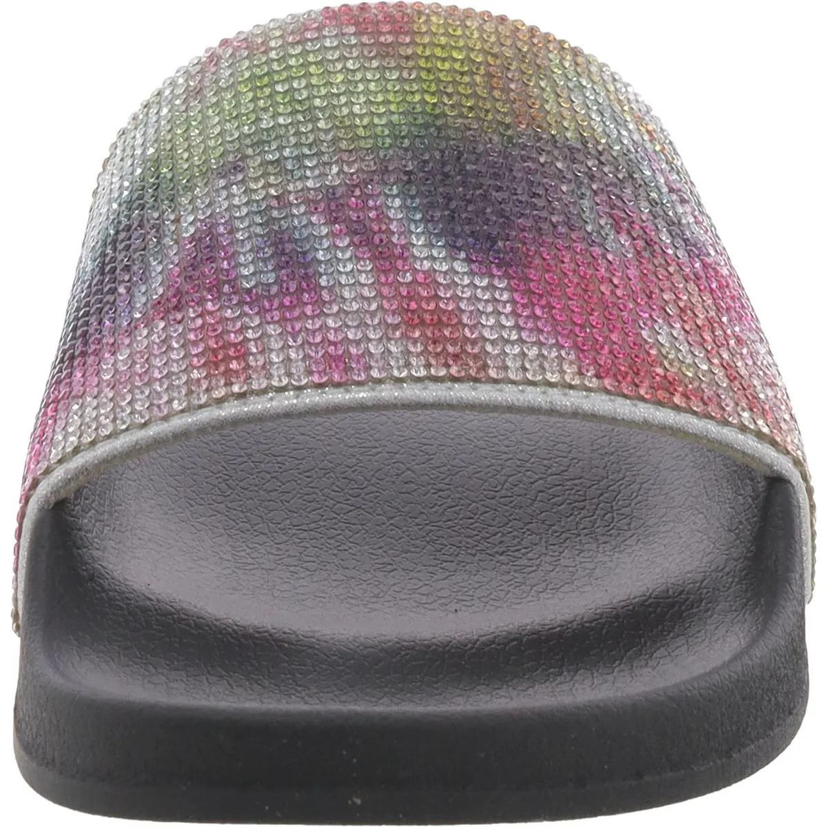SOFTEYG Womens Round toe Comfy Pool Slides