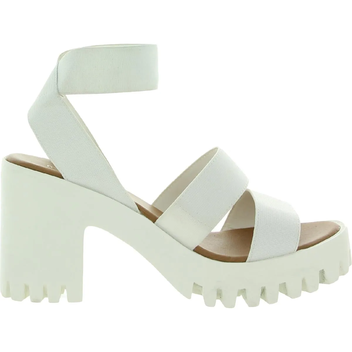 Sohoo Womens Slip On Strappy Platform Sandals