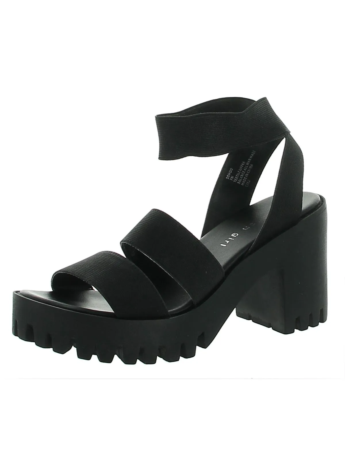Sohoo Womens Slip On Strappy Platform Sandals