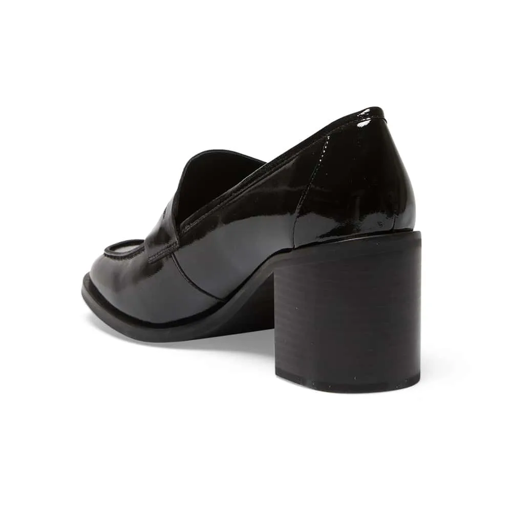 Sonya Loafer in Black Patent