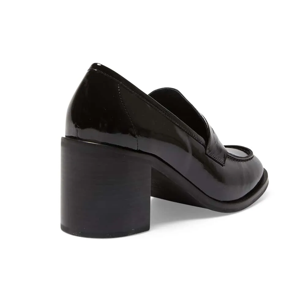 Sonya Loafer in Black Patent
