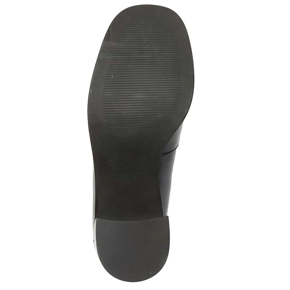 Sonya Loafer in Black Patent