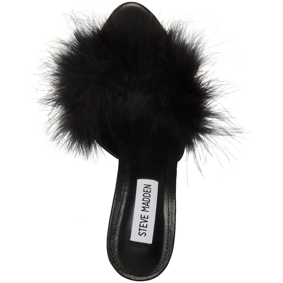 Spin Womens Feathers Slip On Heels